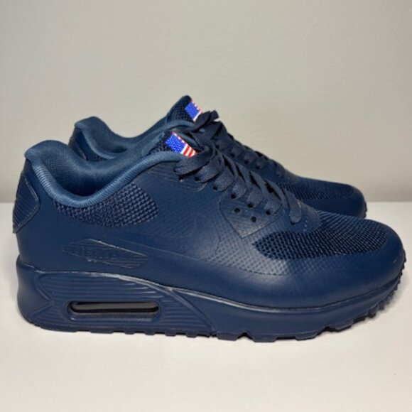Nike Air Max 90 Hyperfuse QS "Independence Day" - Navy (Size 7) - Picture 2 of 5